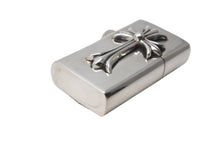 Load image into Gallery viewer, ChromeHearts クロムハーツ CHクロスタイニー ダブルクロス スリム ナロー ジッポ 115.8g シルバー925 美品 中古 67325