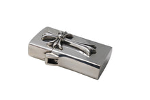 Load image into Gallery viewer, ChromeHearts クロムハーツ CHクロスタイニー ダブルクロス スリム ナロー ジッポ 115.8g シルバー925 美品 中古 67325