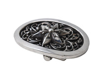 Load image into Gallery viewer, ChromeHearts クロムハーツ OVAL STAR LARGE BUCKLE BELT ラシックオーバルスターバックル シルバー925 美品 中古 67326