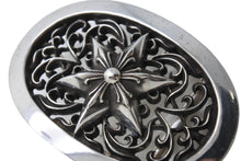 Load image into Gallery viewer, ChromeHearts クロムハーツ OVAL STAR LARGE BUCKLE BELT ラシックオーバルスターバックル シルバー925 美品 中古 67326