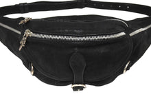 Load image into Gallery viewer, クロムハーツ ウエストバッグ SNAT スナットパック ラージ ボディバッグ ダガージップ デストロイレザー シルバー925 美品 中古 67327
