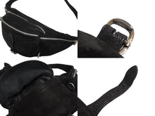 Load image into Gallery viewer, クロムハーツ ウエストバッグ SNAT スナットパック ラージ ボディバッグ ダガージップ デストロイレザー シルバー925 美品 中古 67327