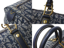 Load image into Gallery viewer, ChristianDior クリスチャンディオール トロッター オブリーク 2WAY ボストンバッグ ショルダーバッグ ブルー 美品 中古 67357