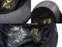 Load image into Gallery viewer, CHROME HEARTS クロムハーツ キャップ ハット CHプラス ブラック ウール レザー サイズM 美品 中古 67452