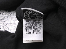 Load image into Gallery viewer, CHROME HEARTS クロムハーツ サーマルニット帽 ビーニー ダガーロゴ コットン ブラック ホワイト 美品 中古 67453