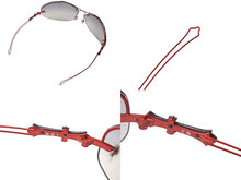 Load image into Gallery viewer, 極美品 CHROME HEARTS クロムハーツ DRAG PIPE サングラス ブラック レッド 中古 67457