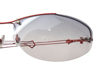 Load image into Gallery viewer, 極美品 CHROME HEARTS クロムハーツ DRAG PIPE サングラス ブラック レッド 中古 67457