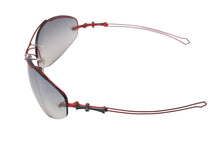 Load image into Gallery viewer, 極美品 CHROME HEARTS クロムハーツ DRAG PIPE サングラス ブラック レッド 中古 67457