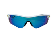 Load image into Gallery viewer, OAKLEY オークリー レーダーロック スポーツサングラス グラデーション プラスチック ゴム ホワイト イエロー 美品 中古 67459