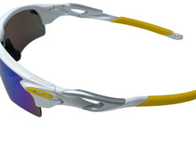 Load image into Gallery viewer, OAKLEY オークリー レーダーロック スポーツサングラス グラデーション プラスチック ゴム ホワイト イエロー 美品 中古 67459