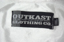 Load image into Gallery viewer, 新品同様 outkast アウトキャスト ゲームシャツ タンクトップ ノースリーブ サイズXXL ホワイト ネイビー 中古 67462
