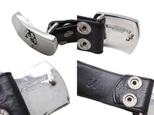 Load image into Gallery viewer, CHROME HEARTS クロムハーツ ダガーバックル 1.5 レザーベルト サイズ34 シルバ−925 レザー ブラック シルバー 美品 中古 67464