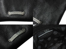 Load image into Gallery viewer, 新品同様品 CHROME HEARTS クロムハーツ レザー スクエアポシェット ショルダーバッグ クロスパッチ マルチカラー ブラック 中古 67487