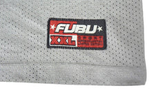 Load image into Gallery viewer, FUBU フブ ゲームシャツ フットボールシャツ ヴィンテージ サイズXL レッド シルバー メッシュ ポリエステル 美品 中古 67494