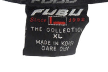 Load image into Gallery viewer, FUBU フブ ゲームシャツ フットボールシャツ ヴィンテージ サイズXL レッド シルバー メッシュ ポリエステル 美品 中古 67494