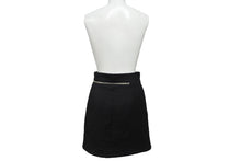 Load image into Gallery viewer, AlexanderWang アレキサンダーワン スカート ジップファスナー CA 00985 ブラック シルバー金具 サイズ0 美品 中古 67522