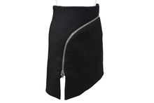 Load image into Gallery viewer, AlexanderWang アレキサンダーワン スカート ジップファスナー CA 00985 ブラック シルバー金具 サイズ0 美品 中古 67522