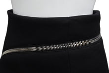 Load image into Gallery viewer, AlexanderWang アレキサンダーワン スカート ジップファスナー CA 00985 ブラック シルバー金具 サイズ0 美品 中古 67522