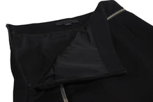 Load image into Gallery viewer, AlexanderWang アレキサンダーワン スカート ジップファスナー CA 00985 ブラック シルバー金具 サイズ0 美品 中古 67522