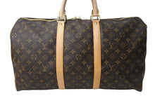 Load image into Gallery viewer, 新品同様 LOUIS VUITTON ルイヴィトン キーポル50 ボストンバッグ M41426 モノグラムキャンバス ブラウン 中古 67563