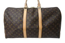 Load image into Gallery viewer, 新品同様 LOUIS VUITTON ルイヴィトン キーポル50 ボストンバッグ M41426 モノグラムキャンバス ブラウン 中古 67563