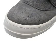 Load image into Gallery viewer, 新品未使用 クロムハーツ リックオウエンス ジオバスケット スニーカー CHクロス ダガー レザー シルバー925 サイズ38 グレー 中古 67583