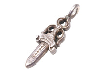 Load image into Gallery viewer, CHROME HEARTS クロムハーツ 1ダブルダガー ペンダント シルバーネックレストップ シルバー925 22.3g 美品 中古 67603