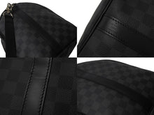 Load image into Gallery viewer, LOUIS VUITTON ルイ ヴィトン キーポル バンドリエール45 ボストンバッグ N41418 ダミエグラフィット ブラック 美品 中古 67624