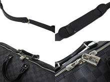 Load image into Gallery viewer, LOUIS VUITTON ルイ ヴィトン キーポル バンドリエール45 ボストンバッグ N41418 ダミエグラフィット ブラック 美品 中古 67624