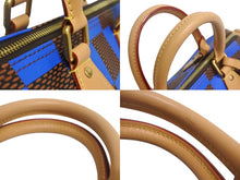 Load image into Gallery viewer, 新品同様 LOUISVUITTON ルイヴィトン スピーディ バンドリエール 18 2WAY ミニボストンバッグ ダミエポップ ブルー 中古 4c067704 正