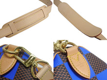 Load image into Gallery viewer, 新品同様 LOUISVUITTON ルイヴィトン スピーディ バンドリエール 18 2WAY ミニボストンバッグ ダミエポップ ブルー 中古 4c067704 正