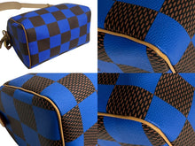 Load image into Gallery viewer, 新品同様 LOUISVUITTON ルイヴィトン スピーディ バンドリエール 18 2WAY ミニボストンバッグ ダミエポップ ブルー 中古 4c067704 正