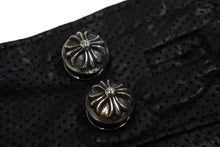 Load image into Gallery viewer, CHROME HEARTS クロムハーツ スカート クロスボタン ダガージップ レザー シルバー金具 ブラック 美品 中古 67704
