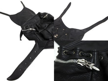 Load image into Gallery viewer, CHROME HEARTS クロムハーツ BSフレア リュック デイパック ラガープリント スクロールロゴ ブラック シルバー925 美品 中古 67706