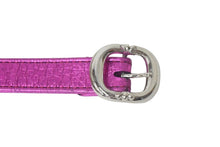 Load image into Gallery viewer, CHROME HEARTS クロムハーツ ガンスリンガーベルト バックル カーフスキン ピンク シルバー925 美品 中古 67712