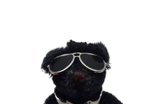 Load image into Gallery viewer, PRADA プラダ メタル ベア キーホルダー チャーム クマ スタッズ 小物 ブラック シルバー金具 美品 中古 4c067743