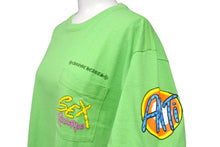 Load image into Gallery viewer, CHROME HEARTS クロムハーツ Matty Boy Sex Records 半袖Tシャツ サイズS マッティボーイ グリーン コットン 中古 4c067956