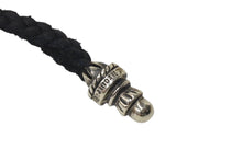 Load image into Gallery viewer, 未使用 新型 クロムハーツ BSフレア ドローストリングス バッグ 巾着 シルバー 黒 中古 4c068004