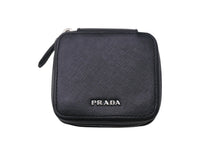 Load image into Gallery viewer, PRADA プラダ コンタクトケース SAFFIANO サフィアーノ ブラック 2ARA18 コンタクトレンズ 小物入れ ボトル欠品 中古 4c068036