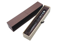 Load image into Gallery viewer, LOUIS VUITTON ルイヴィトン ペーパーナイフ レターオープナー モノグラム シェル ウッド ブラウン 文房具 美品 中古 4c068037