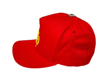 Load image into Gallery viewer, 新品未使用 ChromeHearts クロムハーツ クロスボール ベースボールキャップ 帽子 CH Hat レッド イエロー シルバー金具 中古 4c068236
