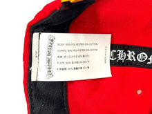 Load image into Gallery viewer, 新品未使用 ChromeHearts クロムハーツ クロスボール ベースボールキャップ 帽子 CH Hat レッド イエロー シルバー金具 中古 4c068236