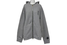Load image into Gallery viewer, 極美品 Chrome Hearts ジップアップ バーカー グレー ダブルジップ サイズXL 2212-304-6607 中古 4c068286