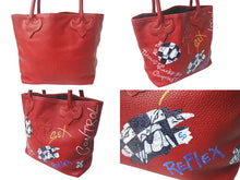 Load image into Gallery viewer, 極美品 CHROME HEARTS クロムハーツ トートバッグ MATTY BOY マッティボーイ オーダーメイド ボルドー レザー シルバー925 中古 4c068295