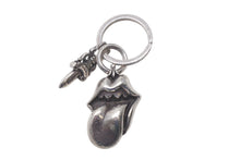 Load image into Gallery viewer, CHROME HEARTS クロムハーツ リップアンドタン スプリットダガー キーリング 重量55.5g シルバー925 2002刻印 美品 中古 4c068902