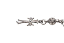 Load image into Gallery viewer, CHROME HEARTS クロムハーツ 1ボールタイニーCHクロスチャーム ネックレス 重量12.7g 全長52.5cm シルバー925 美品 中古 4c068904