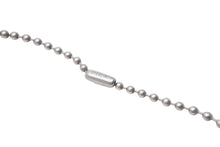 Load image into Gallery viewer, CHROME HEARTS クロムハーツ 1ボールタイニーCHクロスチャーム ネックレス 重量12.7g 全長52.5cm シルバー925 美品 中古 4c068904