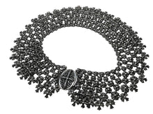 Load image into Gallery viewer, CHROME HEARTS クロムハーツ チェーンメイルオーバルクロスパヴェダイヤ ネックレス オーダー品 487.7g シルバー 美品 中古 4c068946