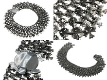 Load image into Gallery viewer, CHROME HEARTS クロムハーツ チェーンメイルオーバルクロスパヴェダイヤ ネックレス オーダー品 487.7g シルバー 美品 中古 4c068946