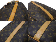 Load image into Gallery viewer, LOUIS VUITTON ルイ ヴィトン キーポルバンドリエール 60 ボストンバッグ M41412 モノグラム ブラウン PVC ヌメ革 レザー 美品 中古 4c069182